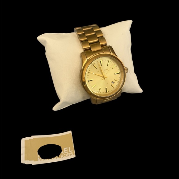 Michael Kors Men's Gold Watch with Cream Dial - Picture 1 of 1